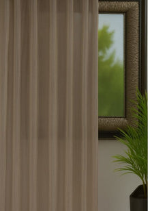 Inbetween gordijn Metallic taupe - Maatwerkgordijnen.nl