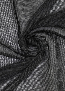 Inbetween gordijn Metallic zwart - Maatwerkgordijnen.nl