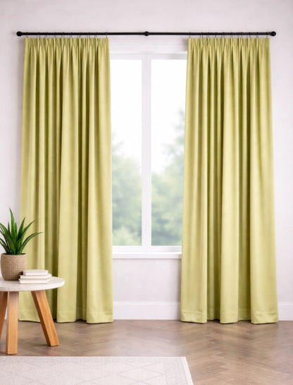 Velours gordijn Pastelgroen