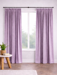 Velours gordijn Lila