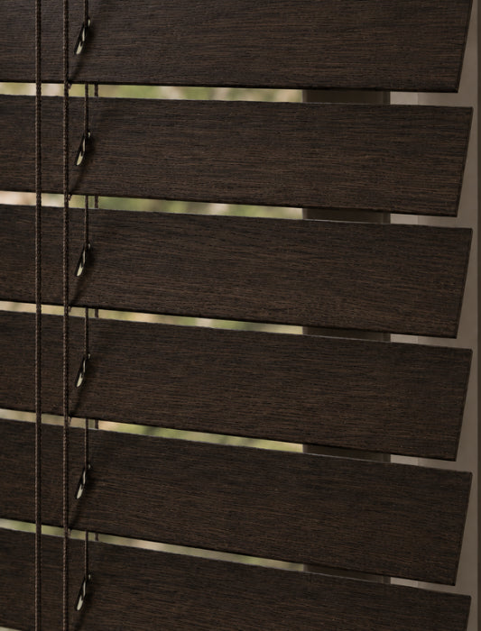 Houten Jaloezie 50mm - Softline - Donker eiken
