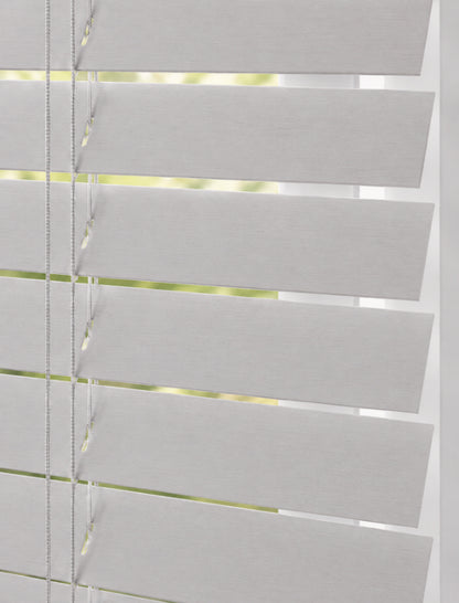 Houten Jaloezie 50mm - Softline - Lichtgrijs