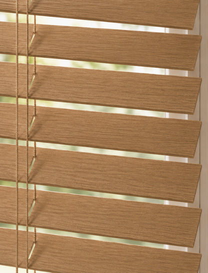 Houten Jaloezie 50mm - Softline - Naturel eiken