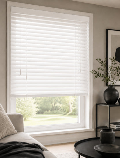 Houten Jaloezie 50mm - Softline - White