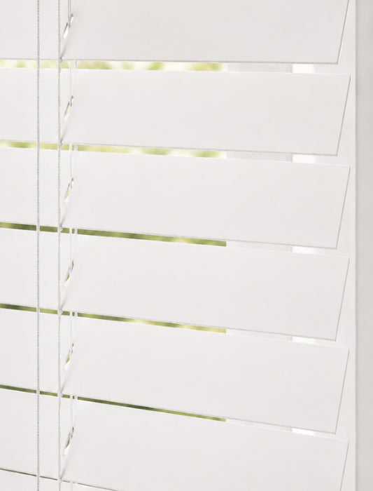 Houten Jaloezie 50mm - Softline - Wit
