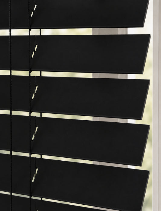 Houten Jaloezie 50mm - Softline - Zwart