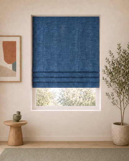 Vouwgordijn Monaco - Midnight blue