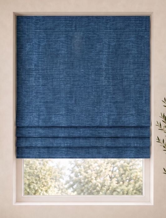 Vouwgordijn Monaco - Midnight blue