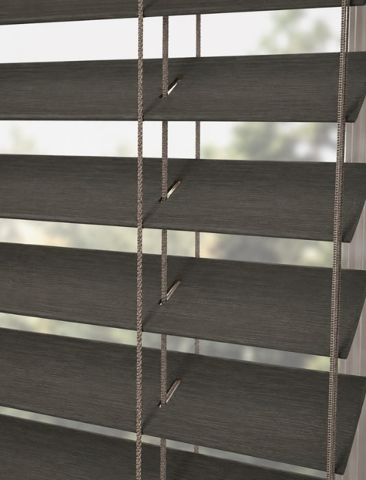 Houten Jaloezie 50mm - Softline - Taupegrijs eiken