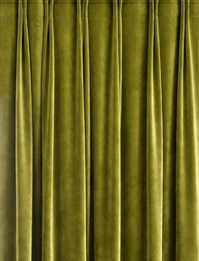 Velours gordijn - Lime