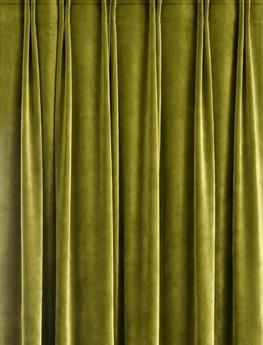 Velours gordijn - Lime