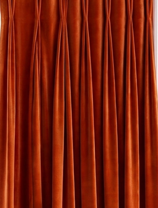 Velours gordijn - Oranje