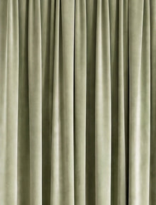 Velours gordijn - Pastelgroen