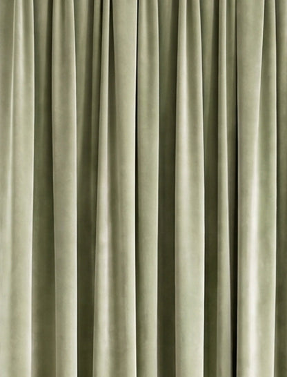Velours gordijn - Pastelgroen