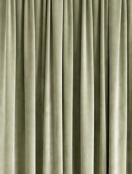 Velours gordijn - Pastelgroen