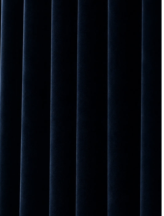 Velours gordijn - Donkerblauw