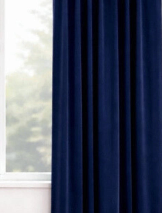 Velours gordijn Blauw
