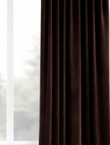 Velours gordijn Bruin