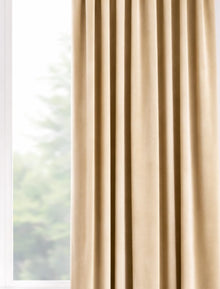 Velours gordijn Champagne