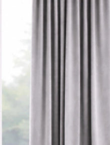 Velours gordijn Lichtgrijs