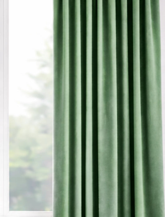 Velours gordijn Mintgroen