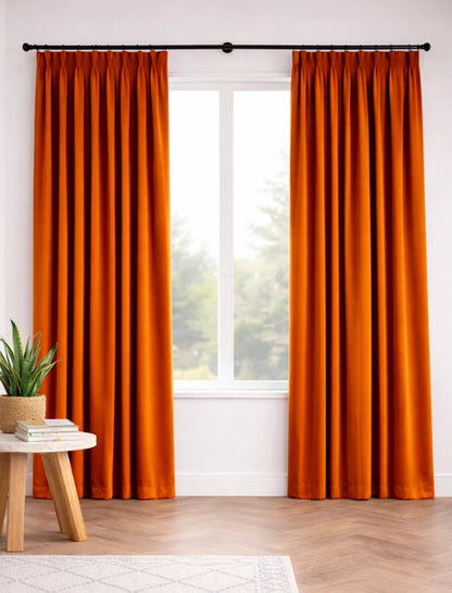 Velours gordijn Oranje