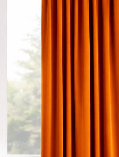 Velours gordijn Oranje