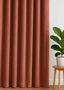 Velours gordijn Oudroze