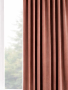 Velours gordijn Oudroze