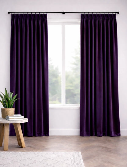 Velours gordijn Paars