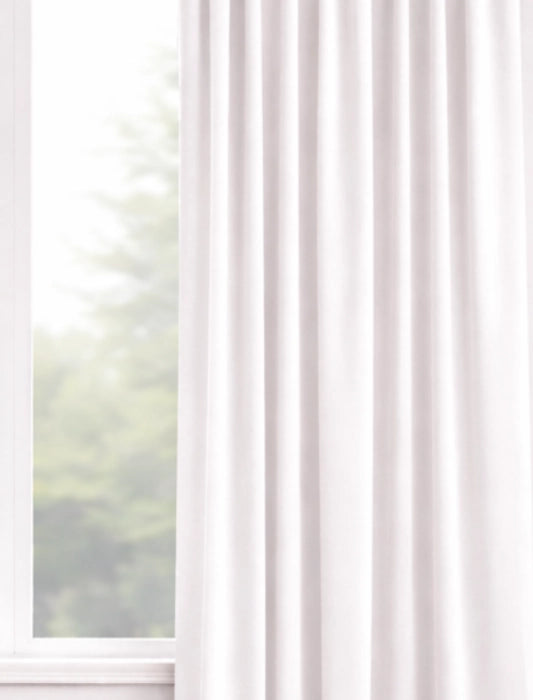 Velours gordijn Wit