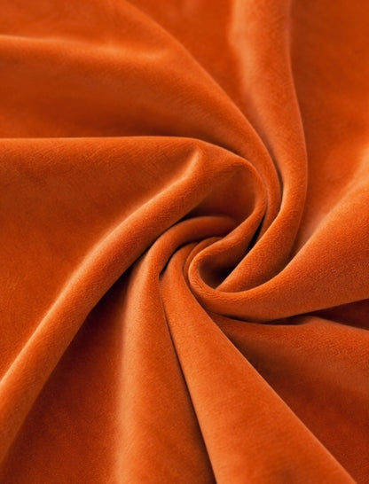 Velours gordijn - Oranje