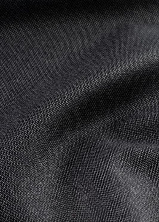 Cleveland Antraciet B: 350 x H: 230 cm - 2 delen (gelijk) - Railsysteem - Dubbele plooi - Verduisterend (antraciet) - Maatwerkgordijnen.nl