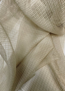 Crystal inbetween Metallic beige - Maatwerkgordijnen.nl