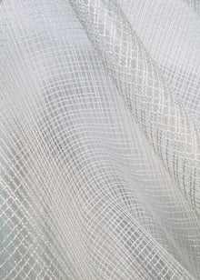 Crystal inbetween Metallic wit - Maatwerkgordijnen.nl