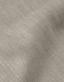 Bergamo Naturel B: 120 x H: 240 cm - 2 delen (gelijk) - Roedesysteem - Ringen (40mm zilver) - Verduisterend (wit)