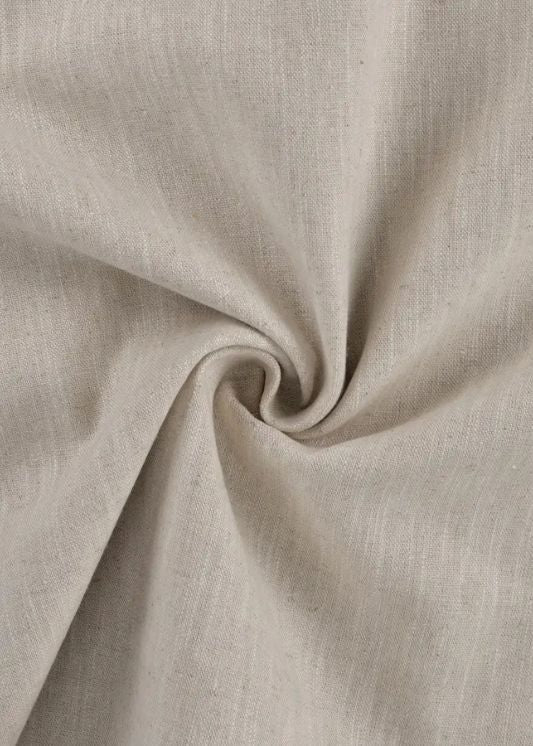 Gordijn Naturel 400x310 cm - 2 delen (gelijk) - Naturel - Railsysteem - Enkele plooi - Maatwerkgordijnen.nl