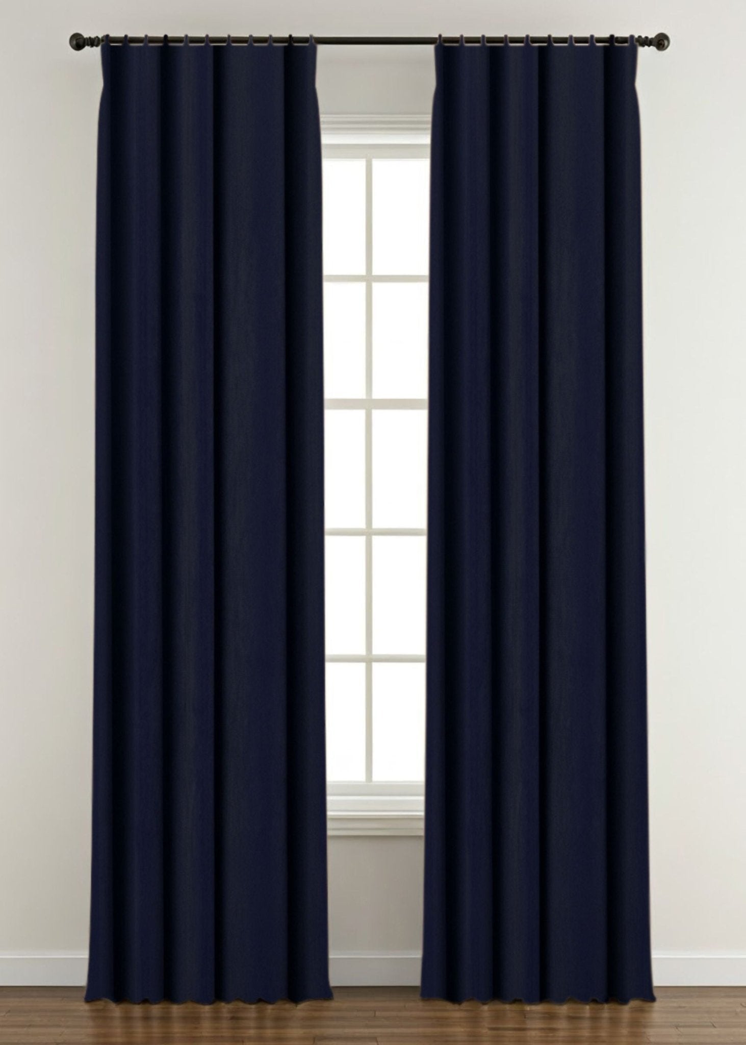 Gordijn Velours - Dark blue - Maatwerkgordijnen.nl
