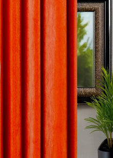 Gordijn Velours - Oranje - Maatwerkgordijnen.nl