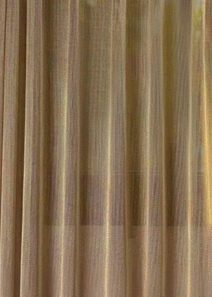 Inbetween gordijn Metallic goud/taupe - Maatwerkgordijnen.nl