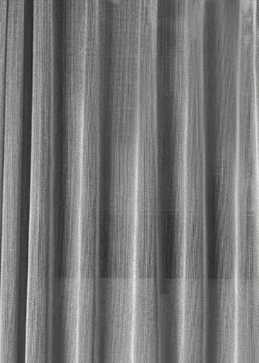 Inbetween gordijn Metallic lichtgrijs - Maatwerkgordijnen.nl
