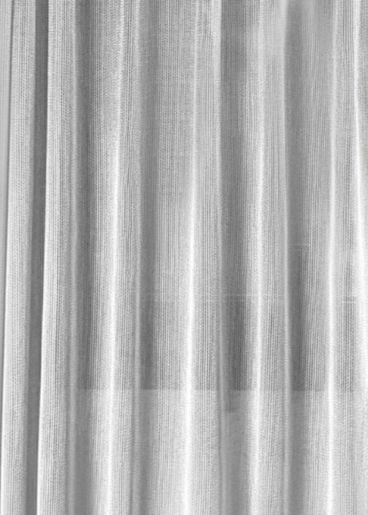Inbetween gordijn Metallic wit - Maatwerkgordijnen.nl