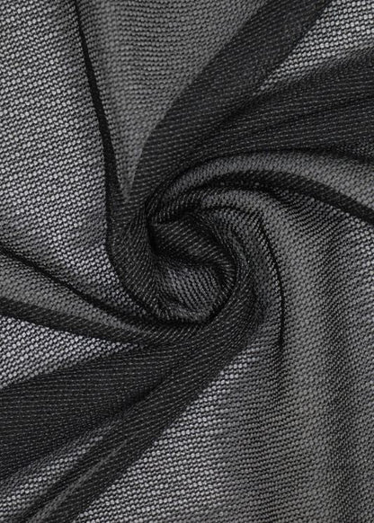 Inbetween gordijn Metallic zwart - Maatwerkgordijnen.nl
