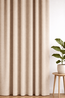 Oxford gordijn Beige - Maatwerkgordijnen.nl