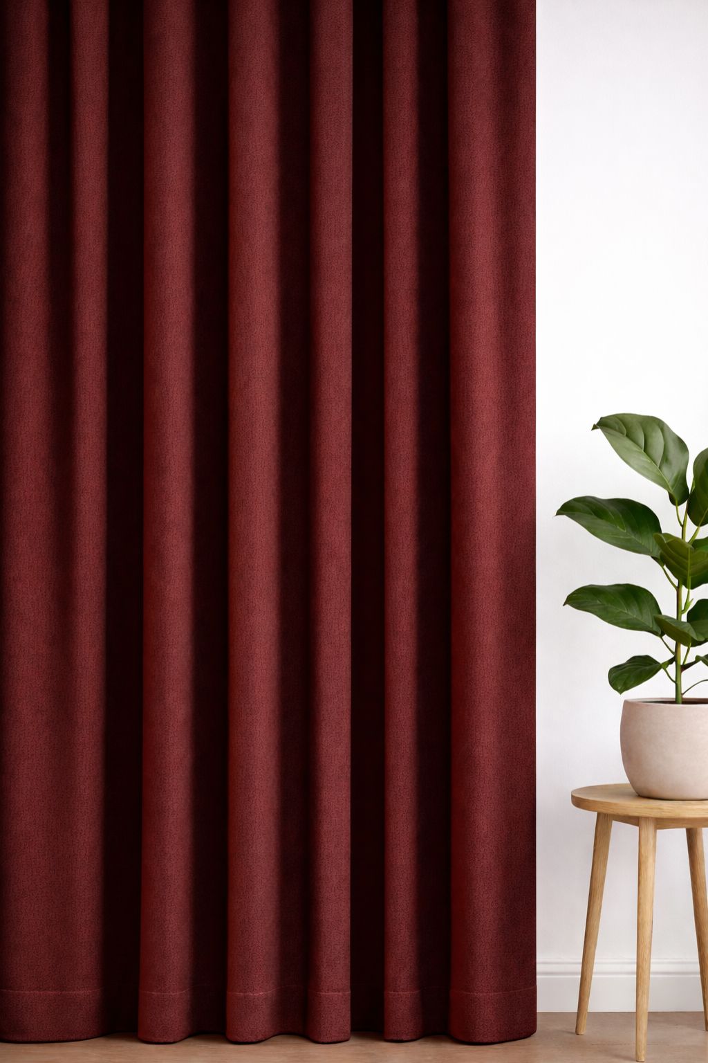 Oxford gordijn Bordeaux - Maatwerkgordijnen.nl