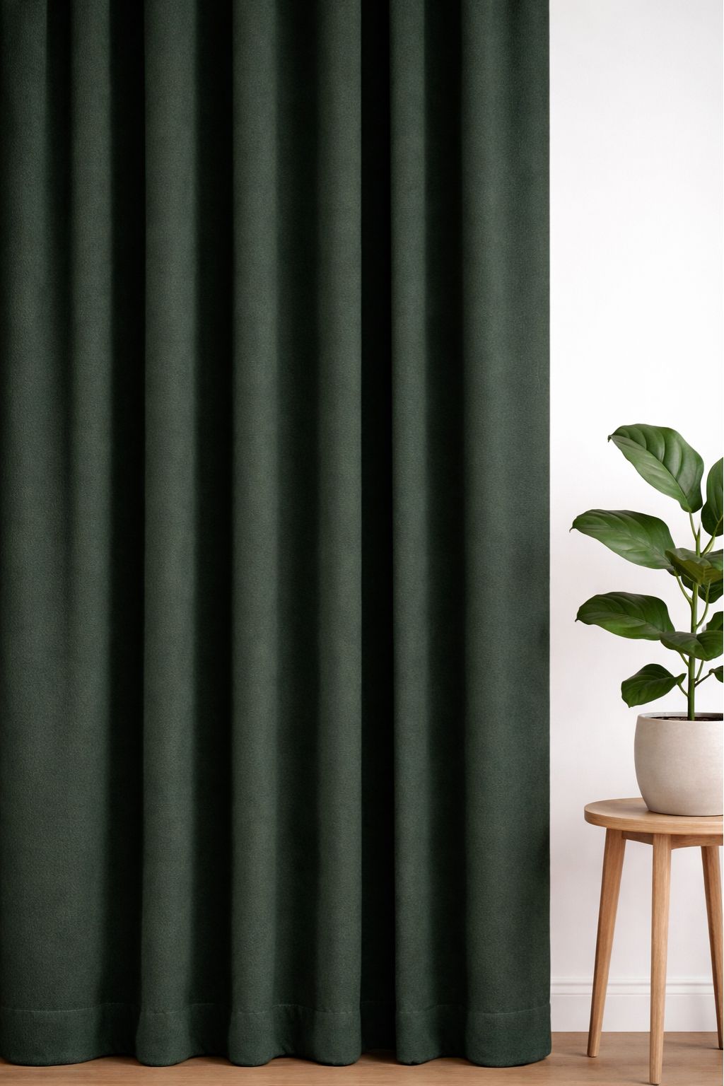 Oxford gordijn Donkergroen - Maatwerkgordijnen.nl