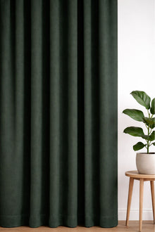 Oxford gordijn Donkergroen - Maatwerkgordijnen.nl