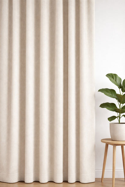 Oxford gordijn Ivoor - Maatwerkgordijnen.nl