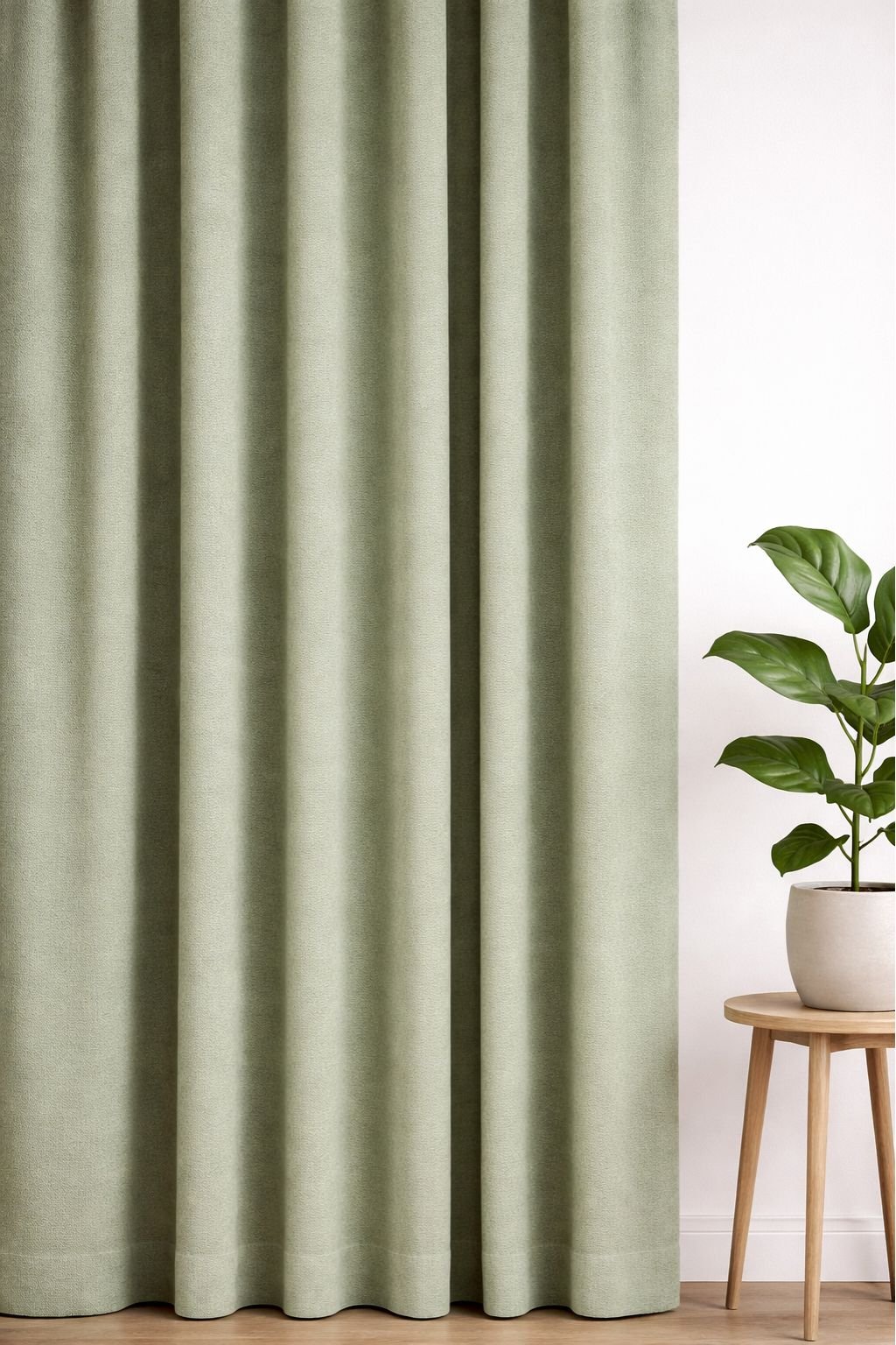 Oxford gordijn Zachtgroen - Maatwerkgordijnen.nl