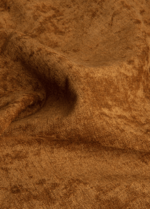 Preston Gognac B: 430 x H: 241.5 cm - 2 delen (gelijk) - Railsysteem - Enkele plooi - Maatwerkgordijnen.nl